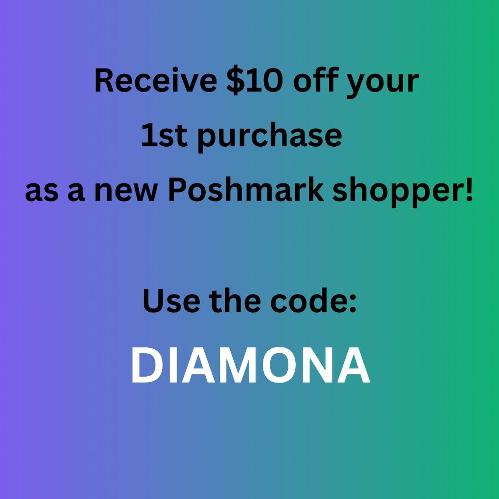 New Poshmark shoppers receive $10 off of 1st purchase